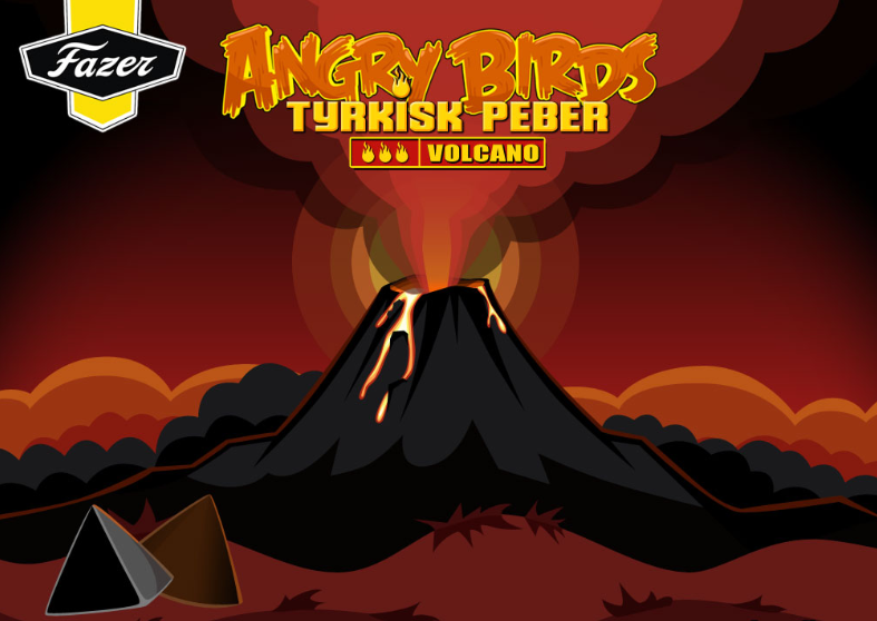 אנגרי בירדס הר געש